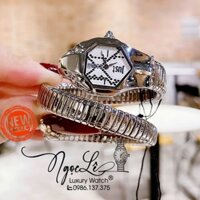 Đồng Hồ Nữ Just Cavalli Rắn Quấn Vòng Dây Kim Loại Silver Size 23mm - Mix Charm
