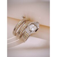 Đồng Hồ Nữ JUST CAVALLI Rắn Quấn 2 Vòng Máy Quartz (Pin) Kính sapphiare Mặt Siz 30mm Dây Demi Gold Full Box