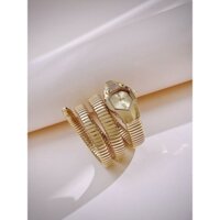 Đồng Hồ Nữ JUST CAVALLI Rắn Quấn 2 Vòng Máy Quartz (Pin) Kính sapphiare Mặt Siz 30mm Dây Kim Loại Vàng Gold Full Box