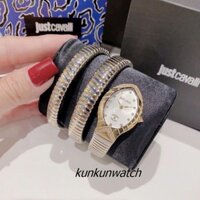 Đồng Hồ Nữ Just Cavalli JC1L248M0055 Rắn Quấn Tay, Điểm Pha Lê Các Mốc Giờ, 2 Kim Mặt 23mm
