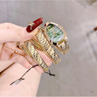Đồng Hồ Nữ JUST.CAVALI Rắn tone Gold mặt xanh size 24mm