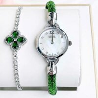 Đồng Hồ Nữ KEMIL Swarovski Crystal Bangle Watch KM2401