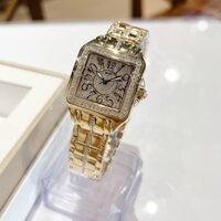 Đồng Hồ Nữ K&M Crystal Rose Gold Squared Women's Watch KM0709A