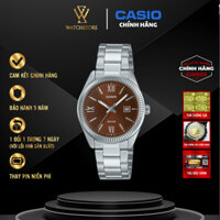 Đồng Hồ Nữ LTP-1302DD-5AVDF Màu Cà Phê Dạ Quang Mặt Kính Khoáng 30.2mm Chống Nước Dây Kim Loai Không Gỉ Chính Hãng Casio