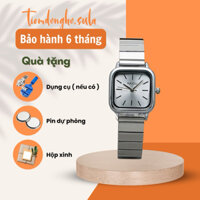 Đồng hồ nữ mặt vuông 26mm NAIDU đẹp giá rẻ dây kim loại chống nước 3ATM - SULATRO