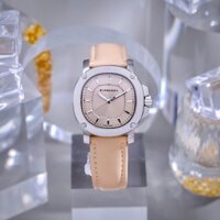 Đồng hồ nữ mặt vuông đeo tay dây da cao cấp chống nước Burbery size 34mm fullbox , vỏ thép , shop kiwi
