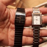 Đồng hồ nữ mặt vuông màu đen Thụy Sĩ JP de villa