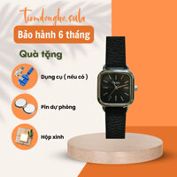 Đồng hồ nữ mặt vuông nhỏ 26mm dây da NAIDU đẹp phong cách hiện đại - SULABEU1