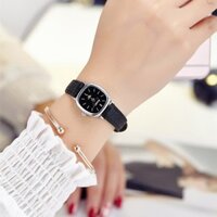 Đồng hồ nữ mặt vuông nhỏ đen Hàn Quốc