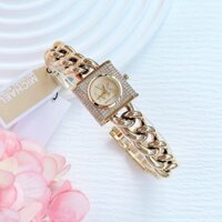 Đồng hồ nữ Michael Kors Chain Lock case 24mm, thiết kế dây deo dáng mắc xích