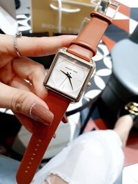 Đồng Hồ Nữ Michael Kors Dây Da Nâu MK2584 32x39mm Quartz Chính Hãng