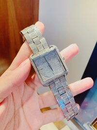Đồng Hồ Nữ Michael Kors Dây Đính Đá Mặt Vuông MK3662 33x33mm Quartz Chính Hãng