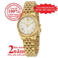 Đồng hồ nữ Michael Kors MK3229 Mặt trắng (White) Vỏ và dây màu Vàng (Gold)  size 26mm [bonus]