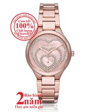 Đồng hồ nữ Michael Kors MK3605 màu Vàng hồng(Rose Gold) mặt & viền khảm đá pha lê Swarovski size 36mm [bonus]