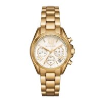 Đồng hồ nữ Michael Kors MK6267 Mini Bradshaw Gold-Tone Chronograph Ladies Watch,Authentic,Full box, Luxury diamond watch