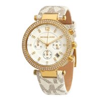 Đồng Hồ Nữ Michael Kors MK6916 Chronograph 6 Kim Vỏ Gold Dây Da 39mm