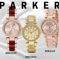 Đồng hồ nữ michael kors parker mini dây thép + nhựa acetate mk5842 mk6239 mk6110 , viền nạm đá , size 33mm