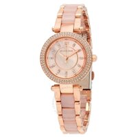 Đồng Hồ Nữ MICHAEL KORS Parker Quartz Crystal Pink Dial Ladies Watch MK6922