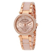 Đồng Hồ Nữ Michael Kors Parker Mini Multi-Function Rose Dial Ladies Watch MK6110