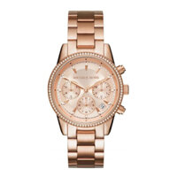 Đồng hồ nữ Michael Kors Ritz MK6357 38mm MK6307 Rose Gold | eBay Michael Kors Ritz Chronograph Rose Gold