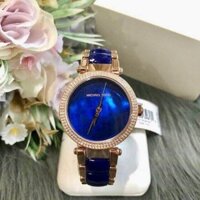 💙Đồng Hồ Nữ MICHAEL KORS MK6527 Parker Crystallized Blue Dial and Blue Acetate Bracelet Watch 33mm