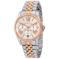 Đồng Hồ Nữ MICHAEL KORS Lexington Chronograph Silver Dial Tri-Tone Ladies Watch MK5735