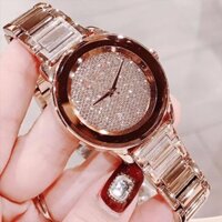 🌻🌼Đồng Hồ Nữ MICHAEL KORS MK6210 Kinley Crystal Pave Rose Dial with Rose gold-tone bracelet Ladies Watch 40mm