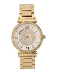 Đồng hồ nữ Michael Kors MK3332- Catlin Pavé Gold-Tone Watch [bonus]