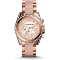 Đồng hồ nữ Michael Kors Chronograph Rose Gold Flash Model MK5943 MK6175