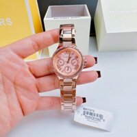 Đồng Hồ Nữ  Michael Kors MK7273 (7273) Máy Quartz (Pin) Mặt Tròn Dây Thép Không Gỉ Siz 33mm Full Box Rose