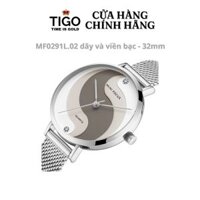 Đồng Hồ Nữ MINI FOCUS MF0291L.02 Dây Thép Bạc Viền Bạc Thép Không Gỉ Mặt Tròn 32mm