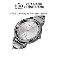 Đồng Hồ Nữ MINI FOCUS MF0037L.04 Dây Thép Xám Viền Xám Thép Không Gỉ Mặt Tròn 35mm