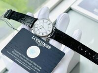 (ĐỒNG HỒ NỮ) (NEW) Longines Presence White Dial Black Leather Unisex L4.819.4.11.2 (L48194112)