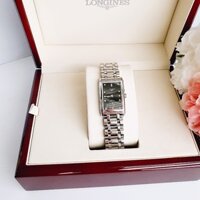 (ĐỒNG HỒ NỮ) (New) Longines DolceVita Quartz L5.512.4.57.6 Diamonds Black Dial Silver Tone ( L55124576 )