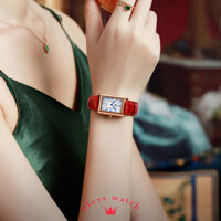 Đồng hồ nữ Olevs Mặt vuông máy pin cao cấp phong cách thời trang vintage cổ điển sang trọng thu hút