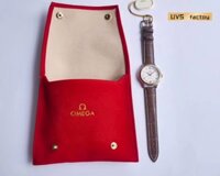 ĐỒNG HỒ NỮ OMEGA DE VILLE REPLICA 11 DÂY DA MÀU NÂU UVS FACTORY 32.7MM