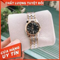 Đồng Hồ Nữ omega Sapphire OM037 ĐEN Máy Pin Nhật Chống Xước Tuyệt Đối