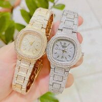 Đồng Hồ Nữ PATEK_PHILIPP Dây Thép Nạm Full Đá