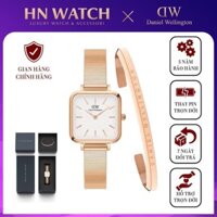 Đồng Hồ Nữ Quadro Studio Melrose White & Vòng Tay Classic Cuff V1 DW Chính Hãng - HN Watch