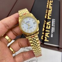 Đồng Hồ nữ Rolex Datejust 32mm máy cơ nhật bản, viền đá CZ - dây thép không gỉ sang trọng