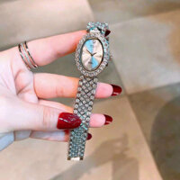 Đồng hồ nữ Rolex mặt ovan đính đá dây thép cao cấp, chống nước, mới nhất