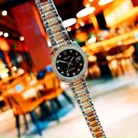 Đồng hồ nữ Rolex mặt tròn máy Nhật dây thép đúc rất sang trọng bảo hành dài