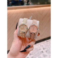 Đồng hồ nữ R.o.l.e.x RL18 cao cấp, sang trọng, mặt viền kim cương, dây kim loại khảm đá bảo hành lâu