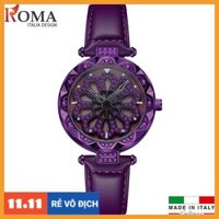 Đồng hồ nữ ROMA ITALIA Xoay 360 nghệ thuật + Tặng hộp & Pin