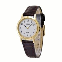 ĐỒNG HỒ NỮ SEIKO SOLAR MÁY PIN DÂY DA SUP370P1