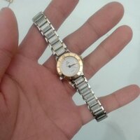 đồng hồ nữ si thụy sỹ hiệu LEOBE demi mạ vàng độ mới cao 94% dây lụa thời trang