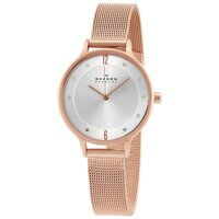 Đồng hồ nữ skagen anita skw2473 , skw2151 dây thép dạng lưới màu trắng + vàng hồng