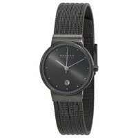 Đồng Hồ Nữ Skagen Dây Đen 355SMM1 26mm Chính Hãng