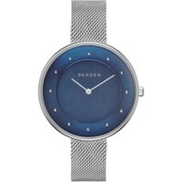 Đồng Hồ Nữ Skagen Dây Lưới Bạc SKW2293 Blue 38mm Chính Hãng