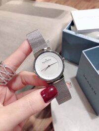 Đồng Hồ Nữ Skagen Dây Lưới Silver SKW2075 32mm Chính Hãng